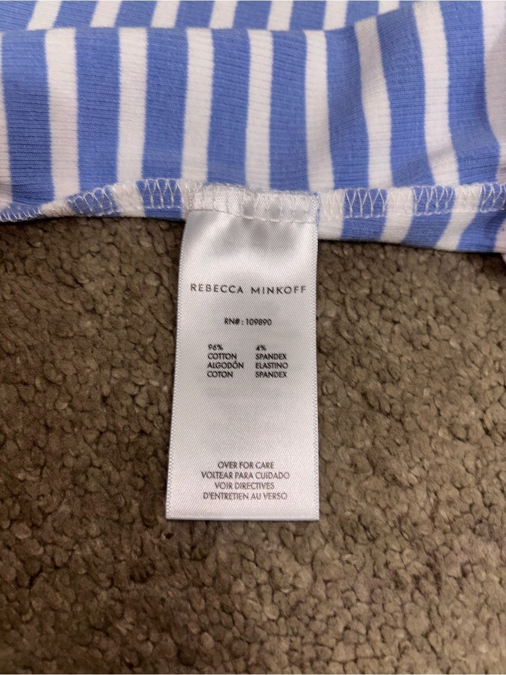 Rebecca Minkoff Blue White
Stripe Puff Sleeve Rib Knit Top
Large cotton - Picture 6 of 9